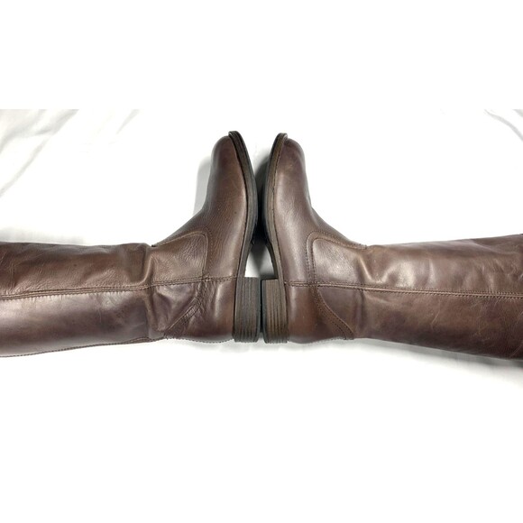 Kenneth Cole Reaction Leather Riding Boots Women Size 10M 'Tried and Tide' Brown - Picture 11 of 15